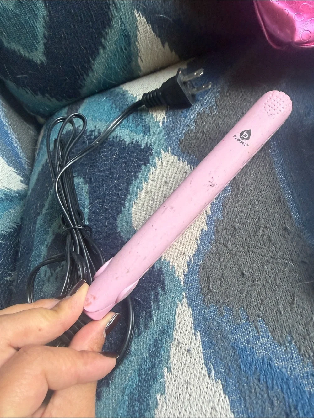 Pink mini straightener and makeup bags - Women Accessories